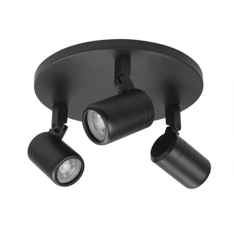Highlight spot Rain - 3 lichts - 25 x 15 cm - zwart