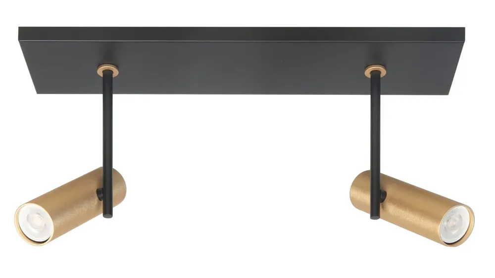 Highlight spot Trend - 2 lichts - 40 x 24 cm - zwart goud