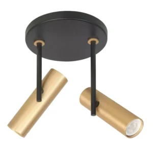 Highlight spot Trend - 2 lichts - 15 x 24 cm - zwart goud