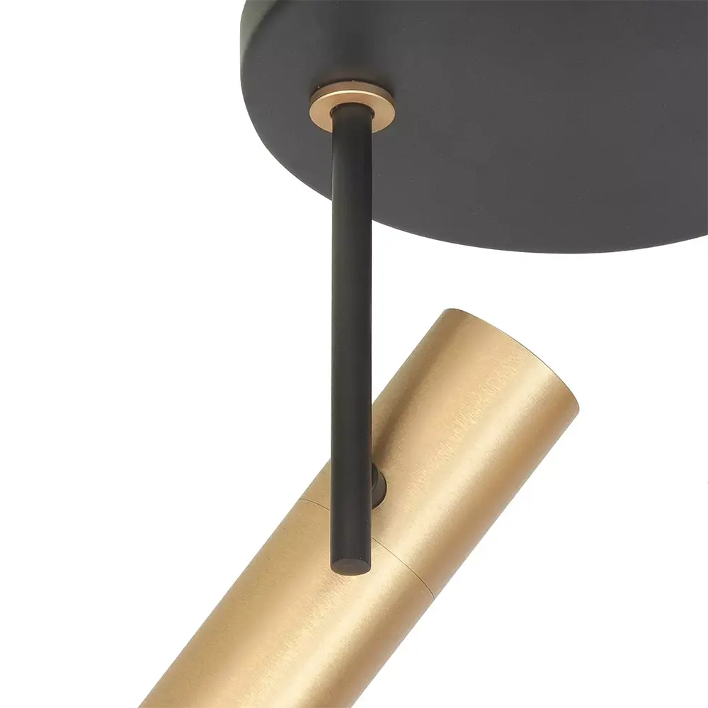 Highlight spot Trend - 2 lichts - 15 x 24 cm - zwart goud