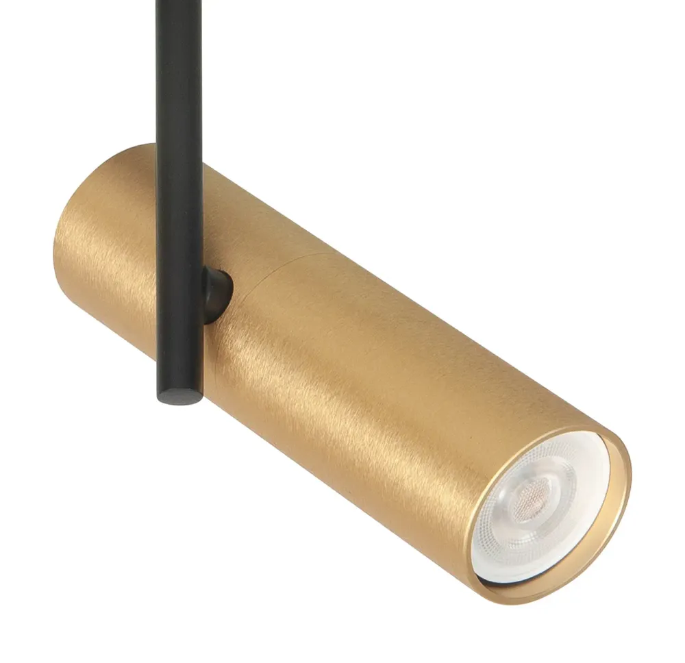 Highlight spot Trend - 1 lichts - 10 x 24 cm - zwart goud