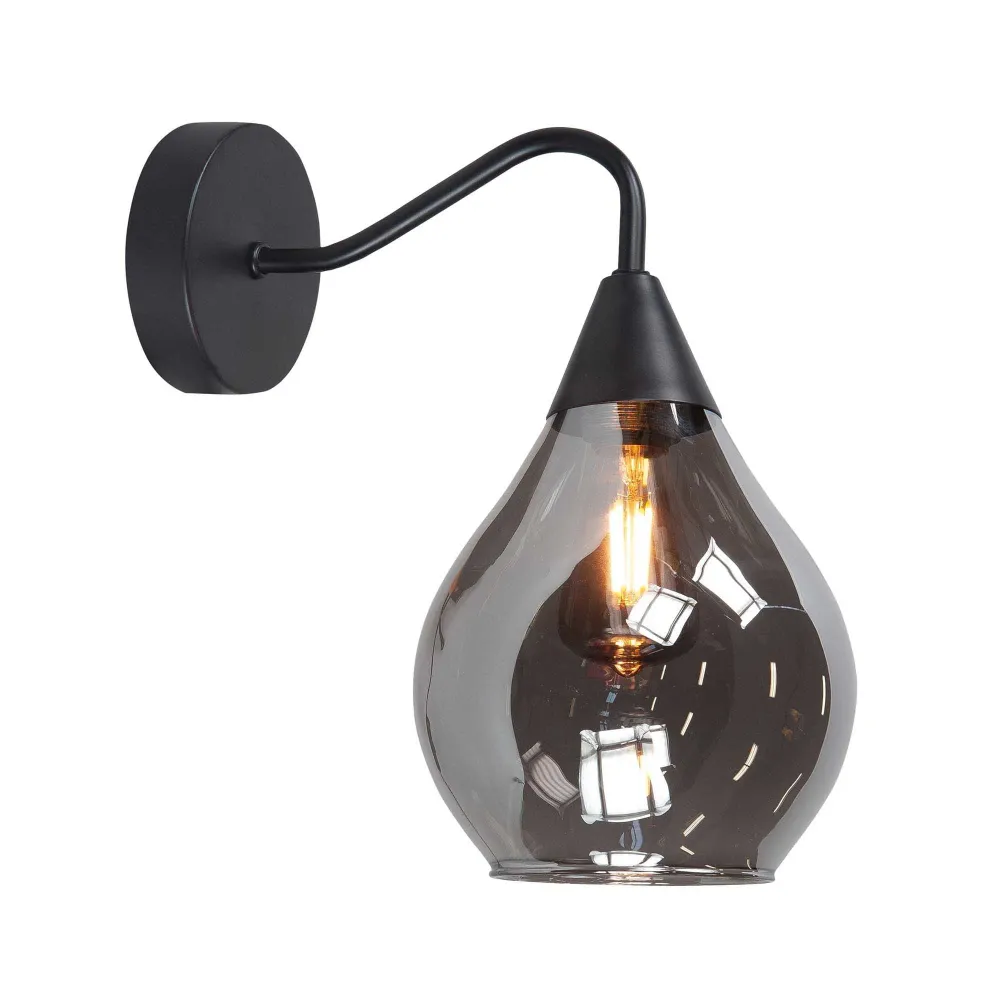 Highlight wandlamp Cambio - 1 lichts - 22 x 27 cm - zwart