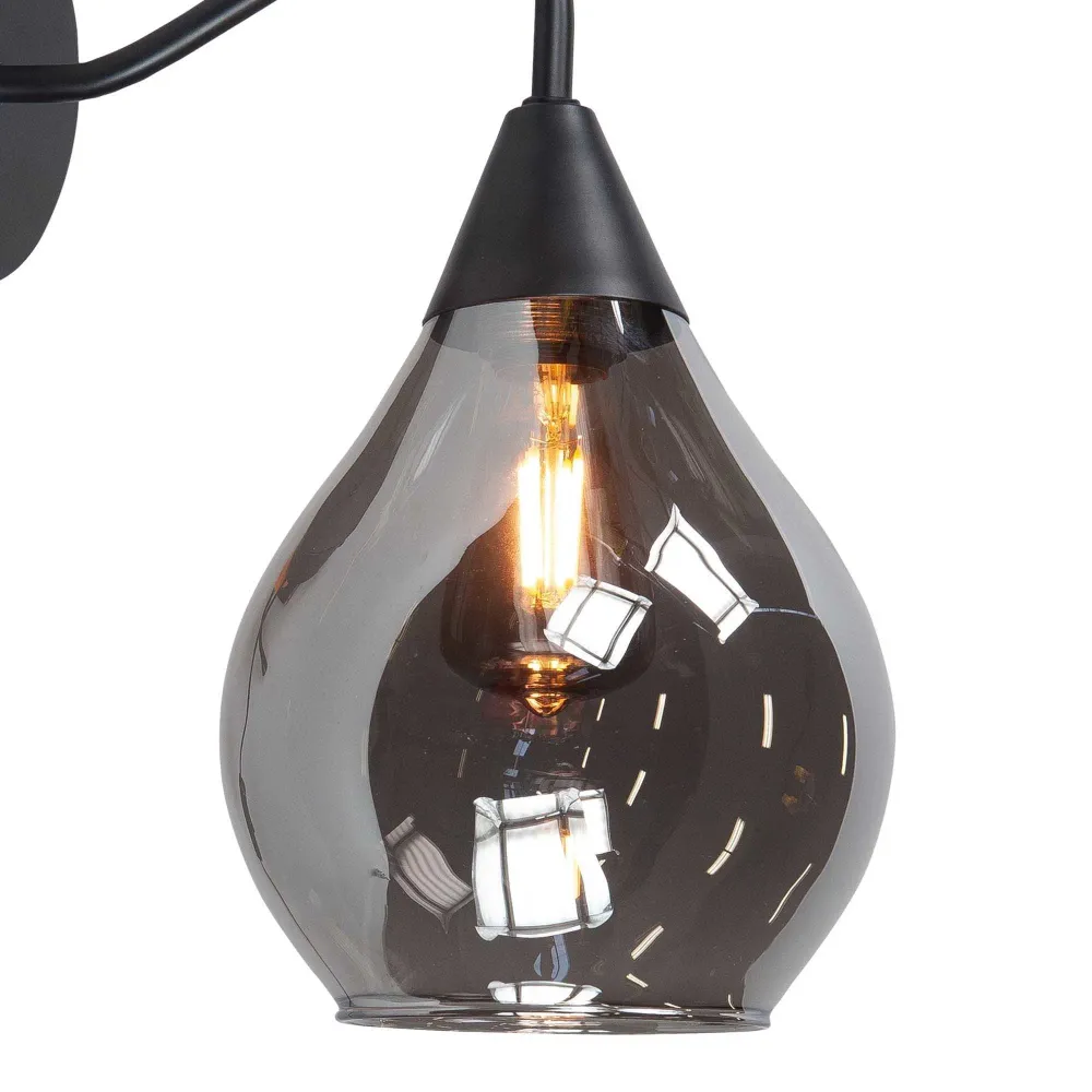 Highlight wandlamp Cambio - 1 lichts - 22 x 27 cm - zwart