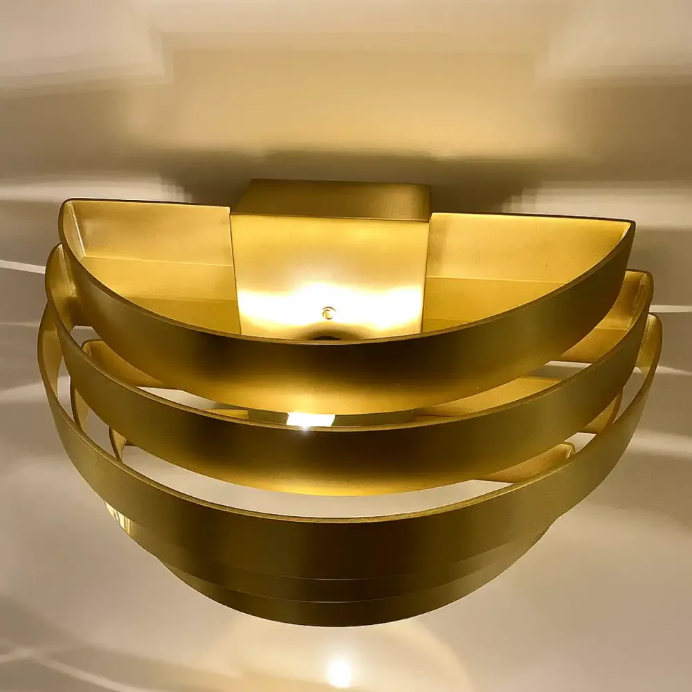 Highlight wandlamp Scudo - 1 lichts - 12.5 x 10.5 cm - brons