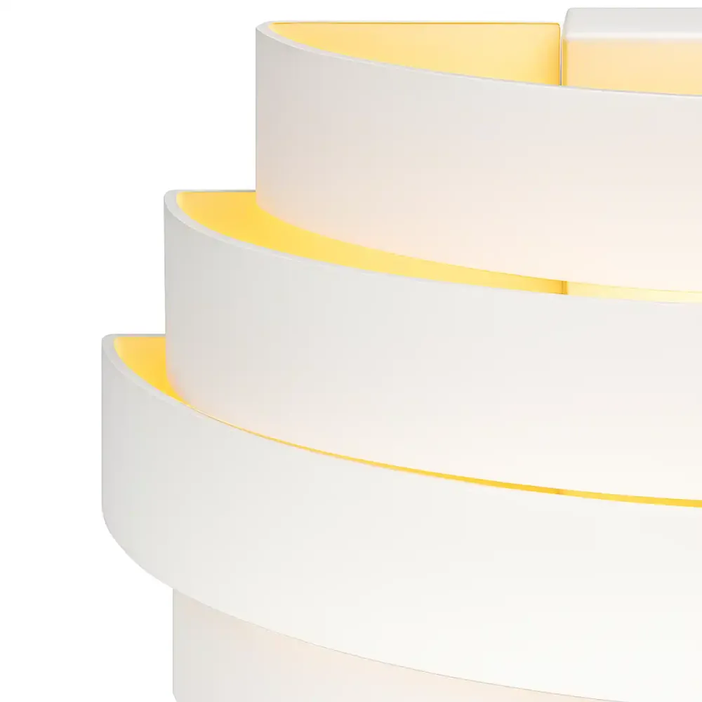 Highlight wandlamp Scudo - 1 lichts - 12.5 x 12.5 cm - wit goud