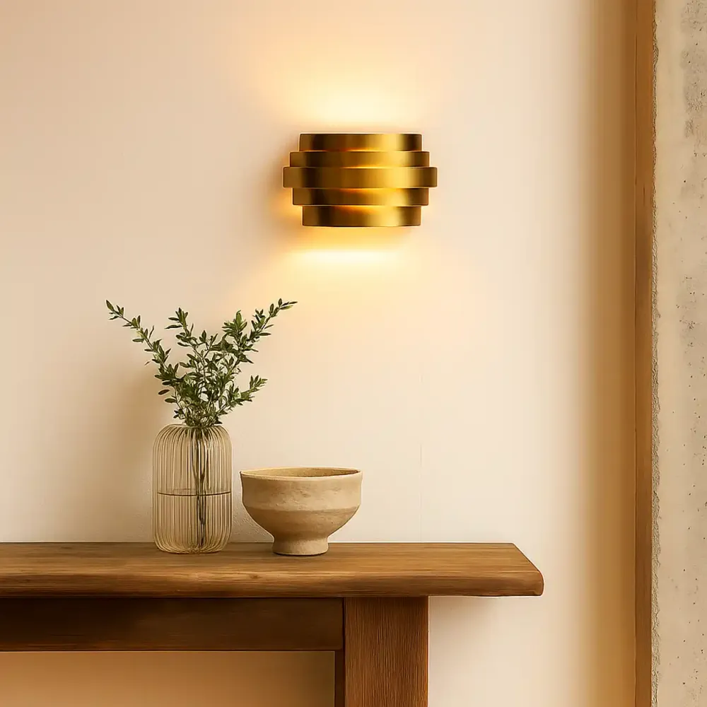 Highlight wandlamp Scudo - 1 lichts - 12.5 x 12.5 cm - brons