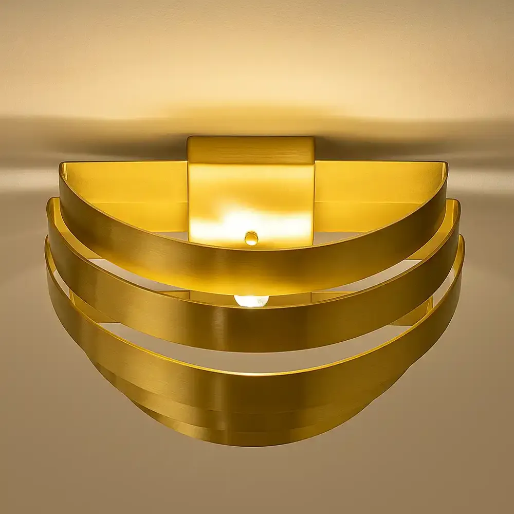 Highlight wandlamp Scudo - 1 lichts - 12.5 x 12.5 cm - brons