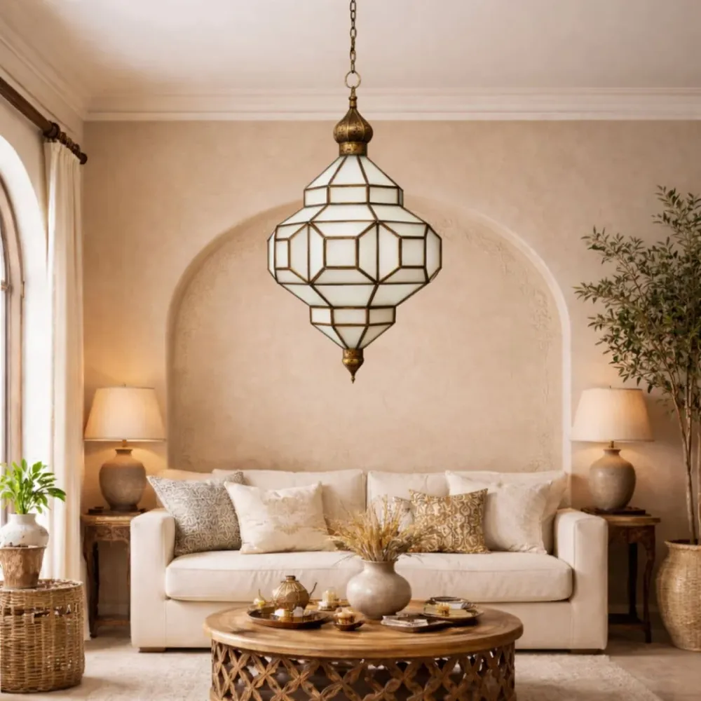 HISAN Marokkaanse koperen lamp 60x37cm