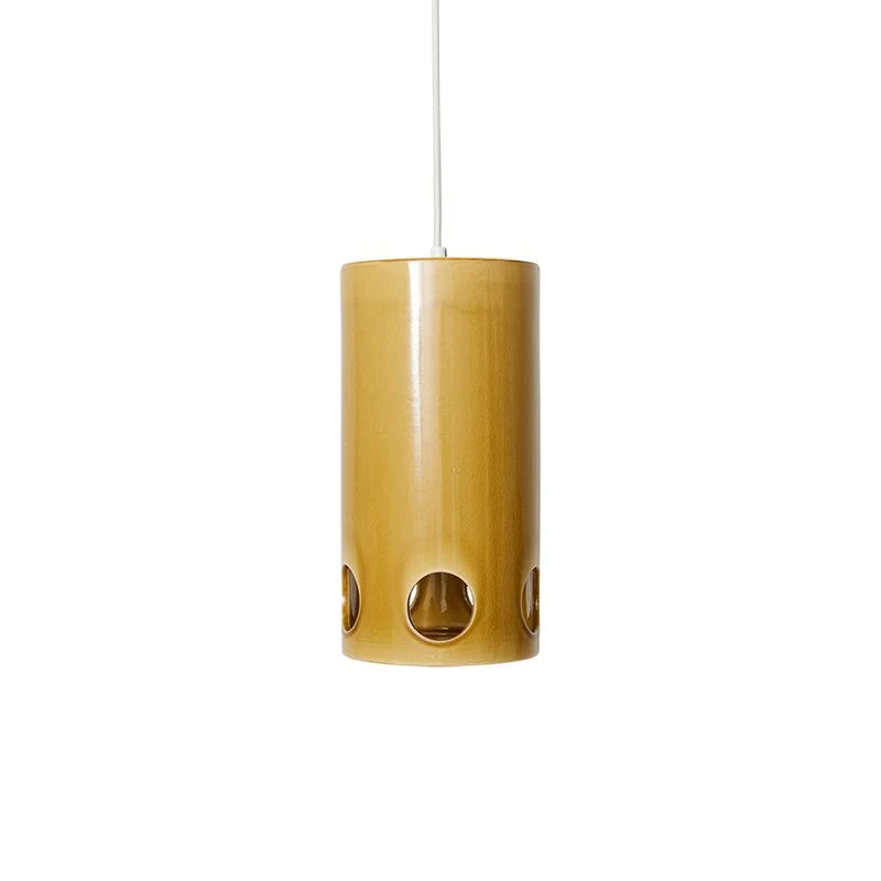 Hanglamp keramiek | mustard | hkliving
