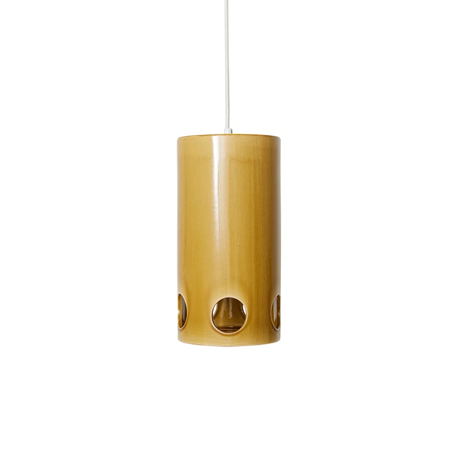HKLIVING hanglamp Mustard – keramiek