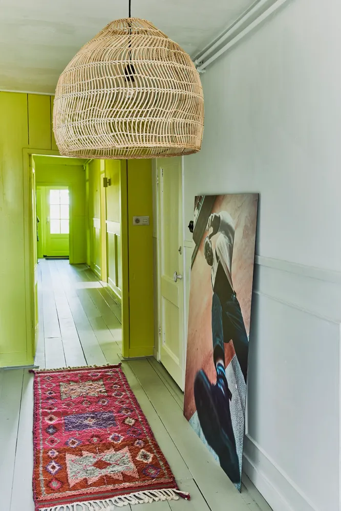 HKLIVING hanglamp – rotan naturel – middel