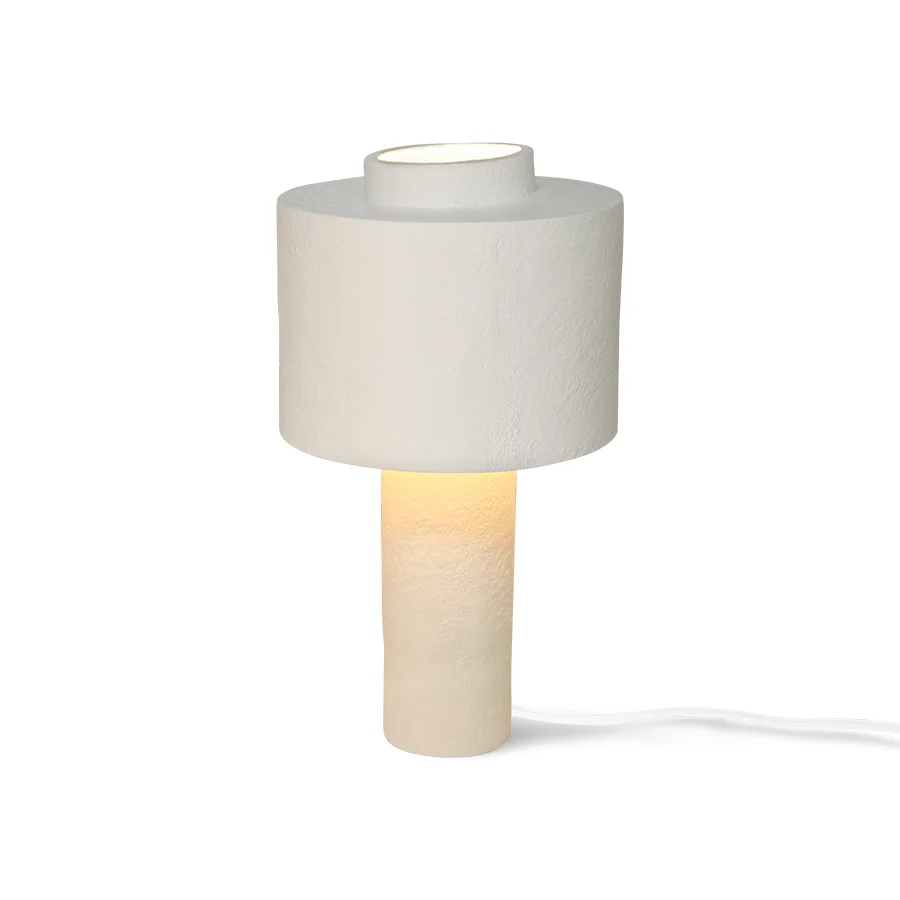 HKLIVING tafellamp Gesso – mat wit