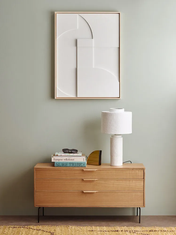 HKLIVING tafellamp Gesso – mat wit