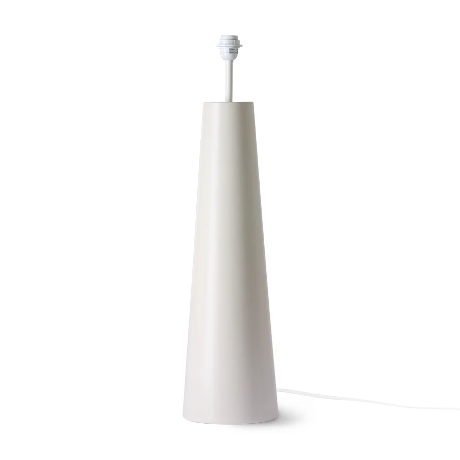 HKLIVING vloerlampvoet Cone – creme – groot