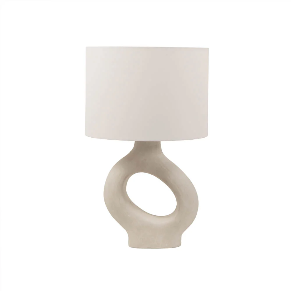 HOME DELUXE Grote Tafellamp Asymmetrisch LOLA - Beige