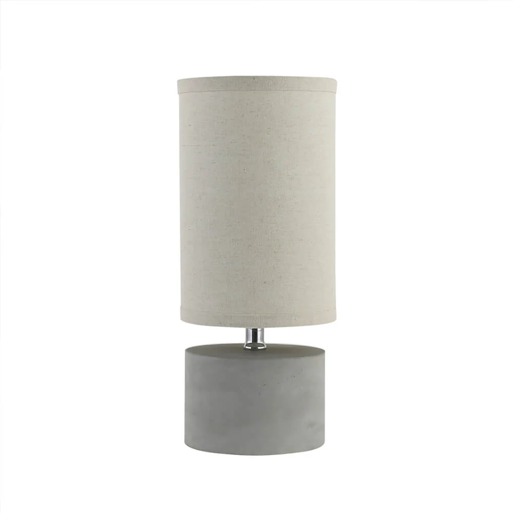 HOME DELUXE Kleine tafellamp betonlook - grijs