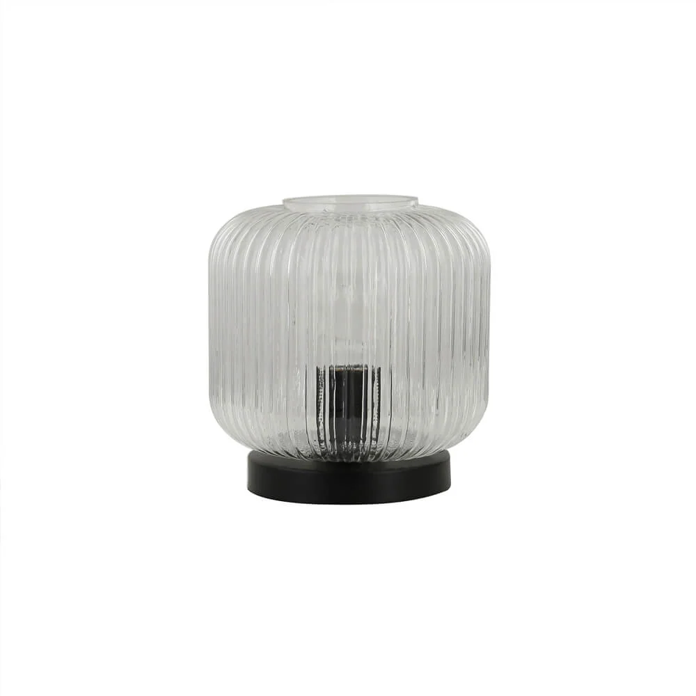 HOME DELUXE Tafellamp van glas LILY - Transparant