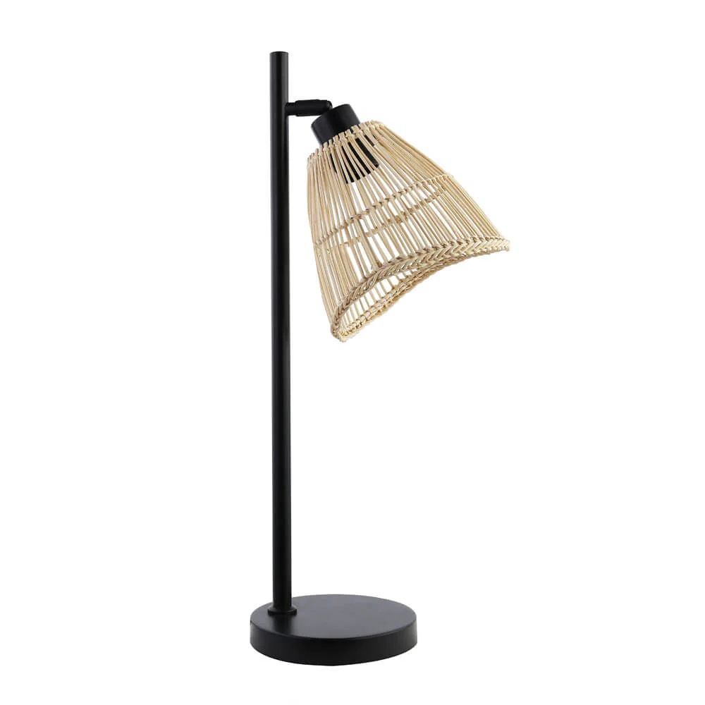 HOME DELUXE Tafellamp van rotan FELIA - Beige