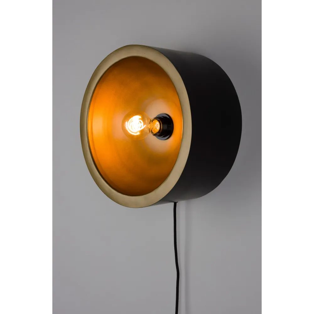 Housecraft Living Wandlamp Sunny Rond L - Zwart