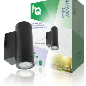 Hq Hqledwlout01 Led Wandlamp Voor Buiten 6 W 190 Lm Zwart