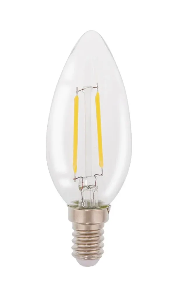 Hq Hqlfe14Cand001 Led Retro Filament Lamp E14 Kaars 2 W 210 Lm 2700 K