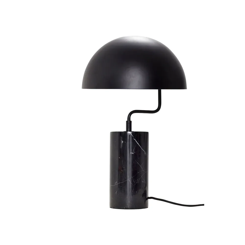 Hübsch tafellamp Poise - ijzer/marmer - ø30xh48cm, e27 Hubsch