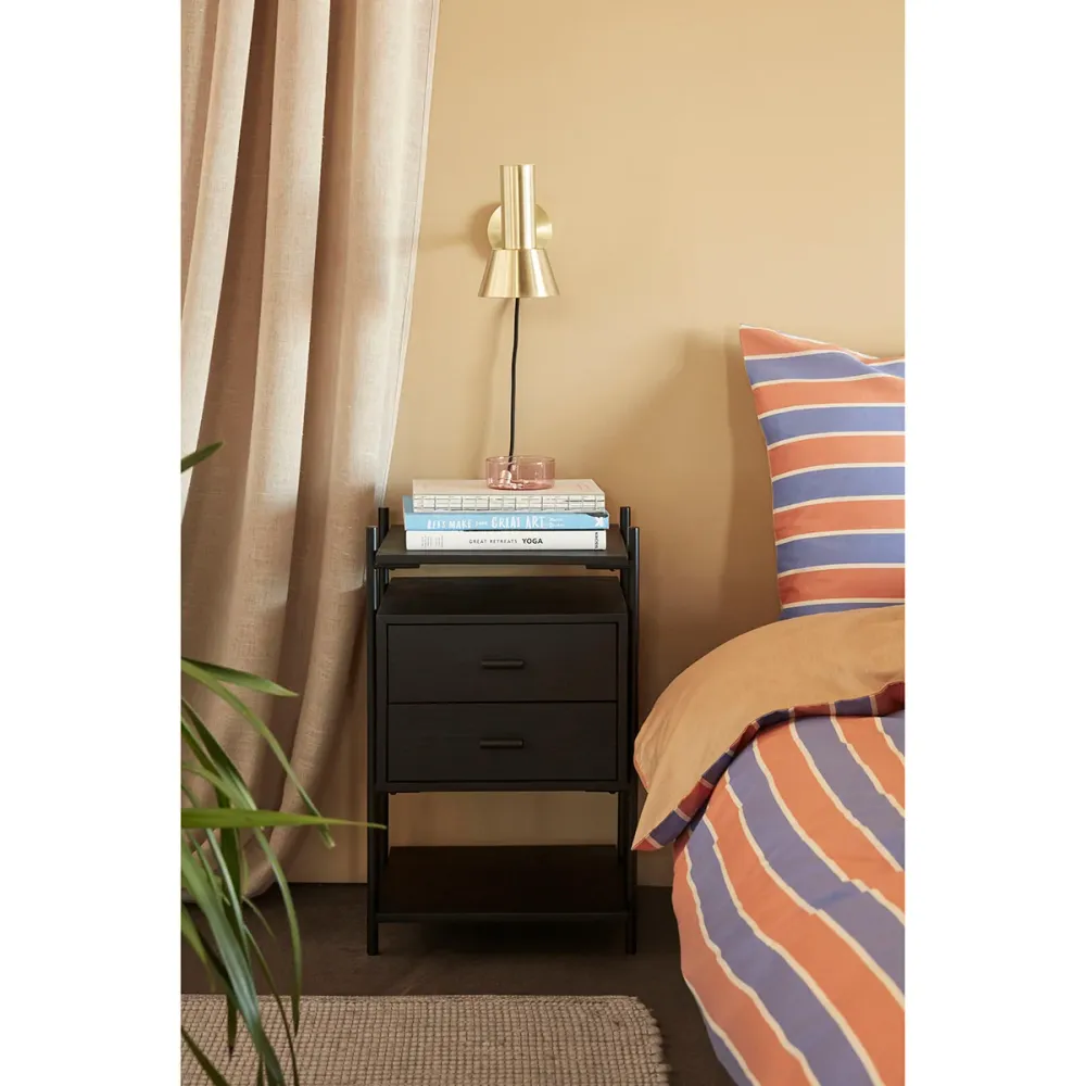 Hübsch wandlamp Tap - ijzer - 12x29xh20cm, e14 Hubsch