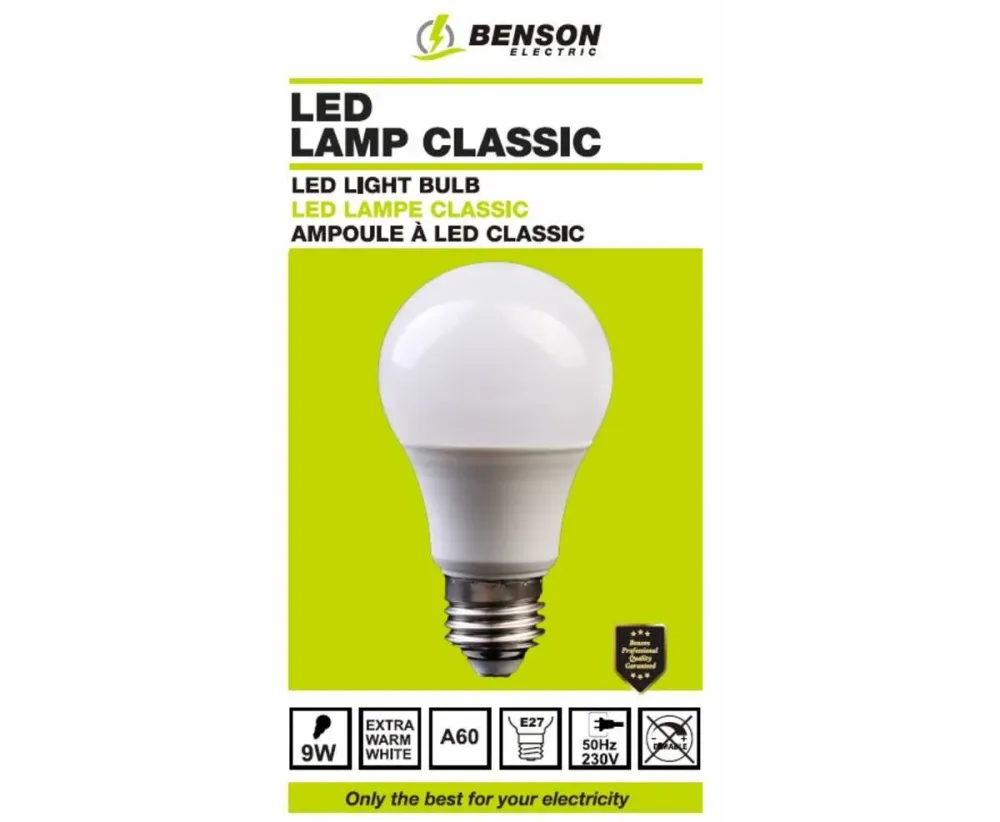 LED Lamp 9W E27 3000K 810lm - Helder licht voor elke ruimte I 7