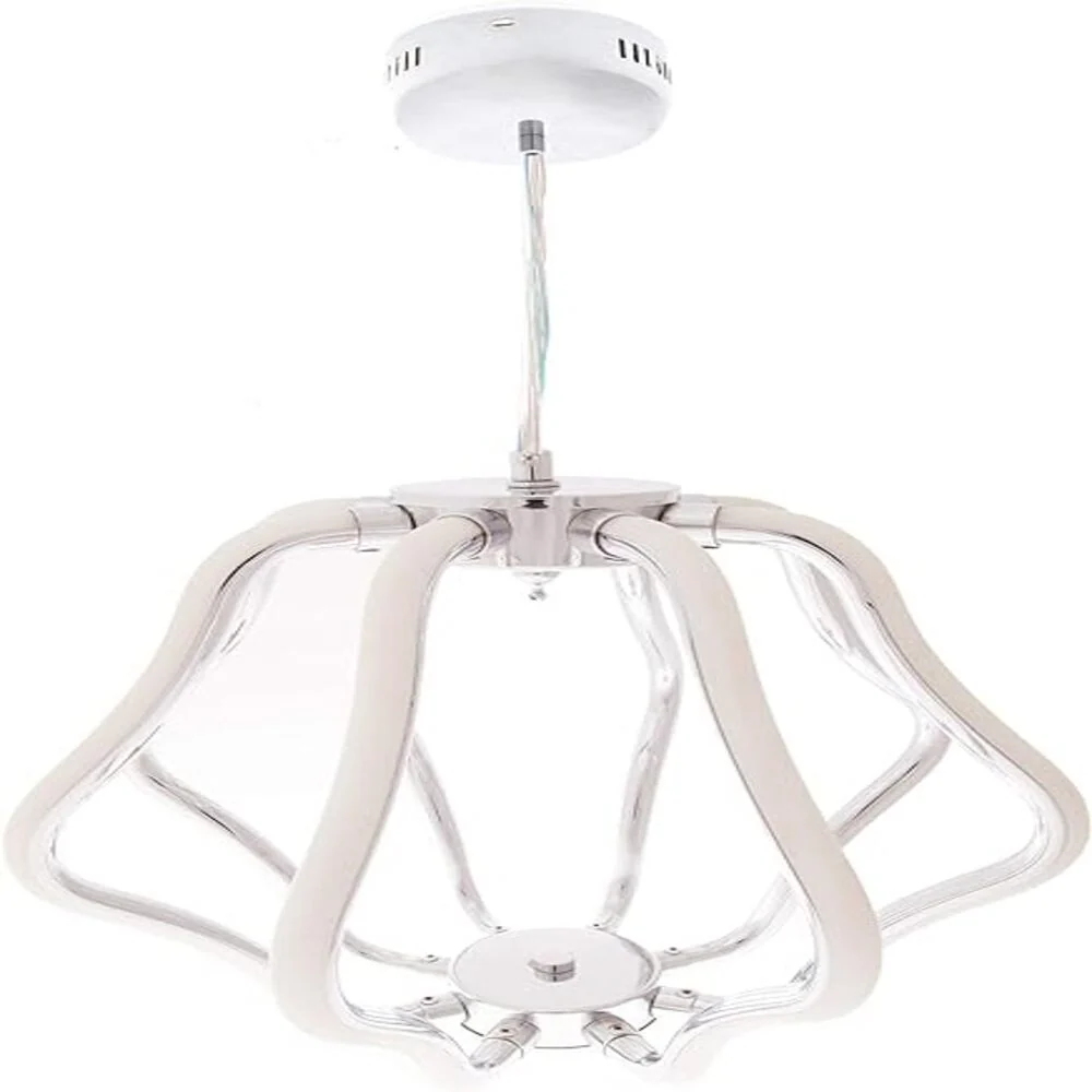 LUM COLGANTE DE LED 8X7W 4000K CON FIGURA ESTILO CURVEADO IIDSA