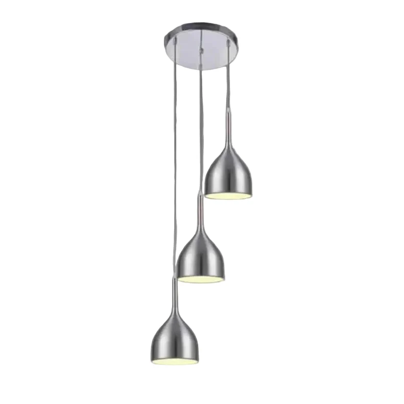 T-HS6027-3 CANDIL CAMPANA GRIS3X60W E27250X1000MM IIDSA