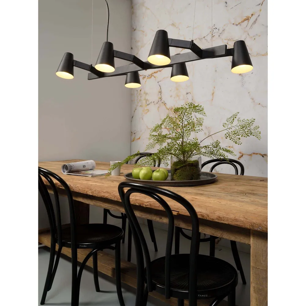 it's about RoMi hanglamp Biarritz - zwart - 120x65x16cm