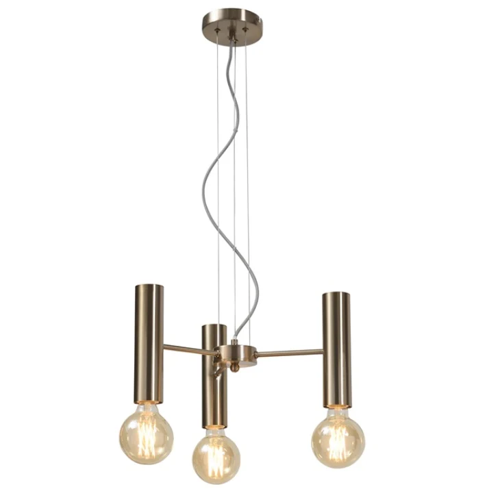 It's about Romi | hanglamp Cannes | goud | 3 lampen