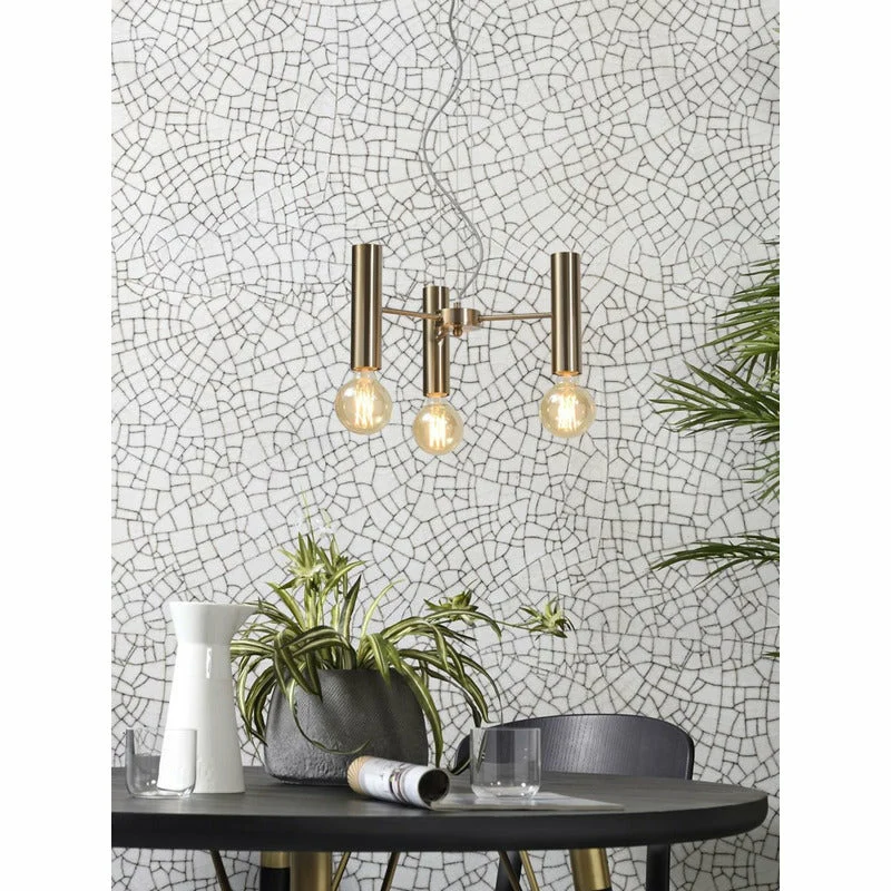 It's about Romi | hanglamp Cannes | goud | 3 lampen