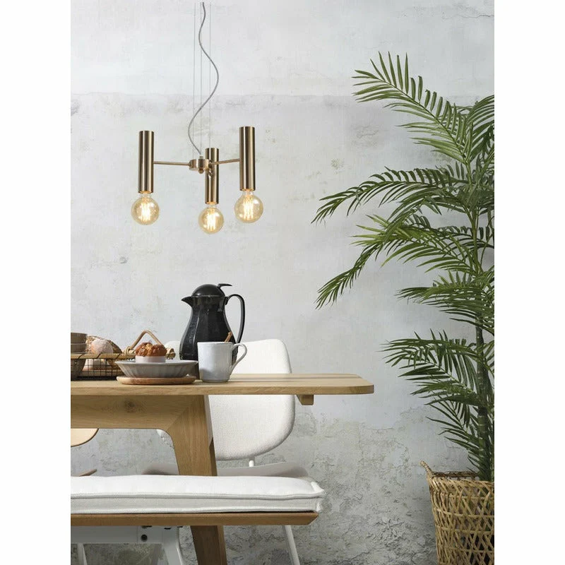 It's about Romi | hanglamp Cannes | goud | 3 lampen