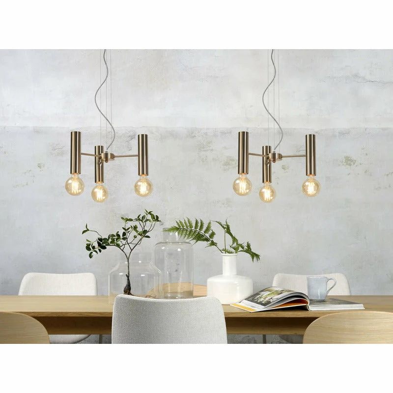 It's about Romi | hanglamp Cannes | goud | 3 lampen