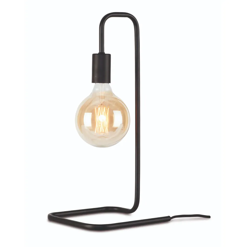 it's about RoMi tafellamp London - zwart - 20x20x45cm