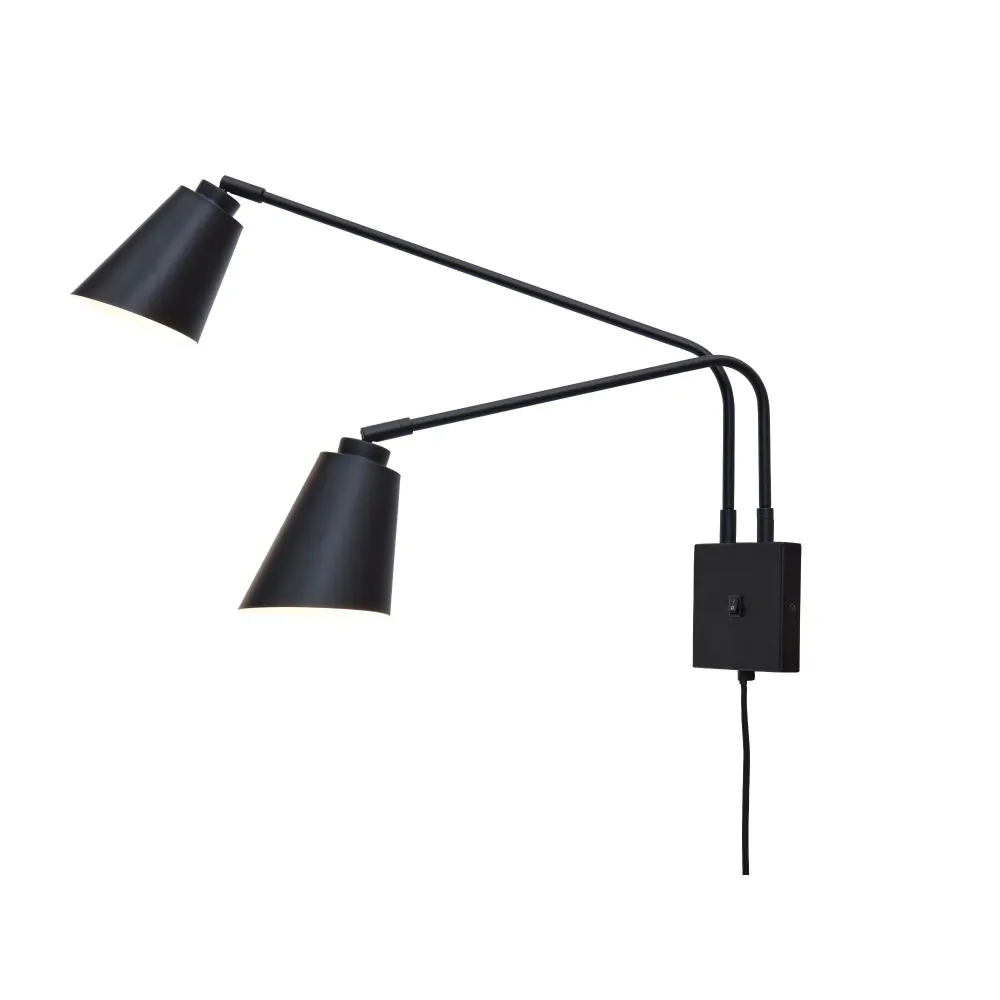it's about RoMi wandlamp Bremen - zwart - 130x60x49cm