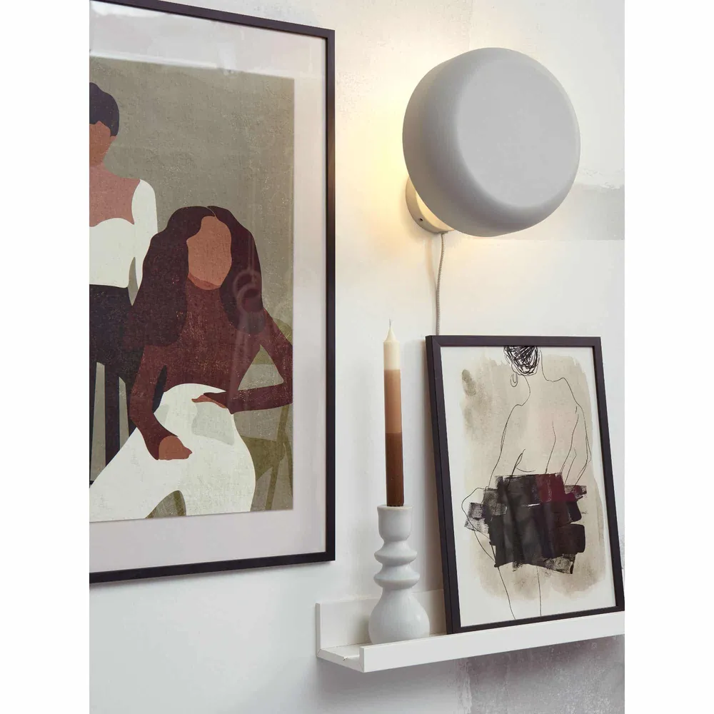 it's about RoMi wandlamp Porto - grijs - Ø25cm