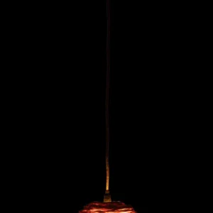 J-Line hanglamp Bol Bananenbladeren - jute - naturel - small