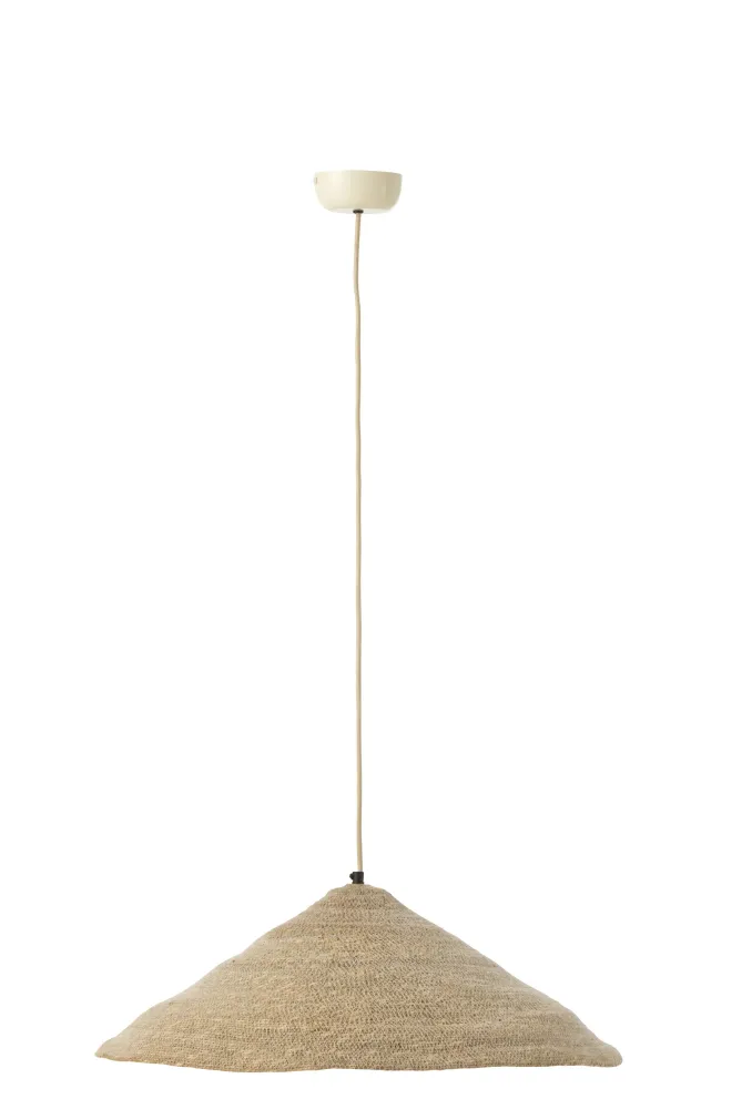 J-Line hanglamp Hoed Moonj - jute - licht naturel - small