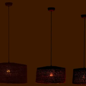 J-Line hanglamp Moonj - gras - roest - 3 stuks