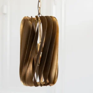 J-Line hanglamp Tina - ijzer - zwart/goud
