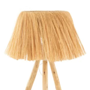 J-Line lamp Bahamas - hout/gras - naturel
