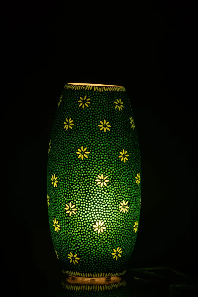 J-Line lamp Bram - glas - groen - large