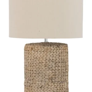 J-Line lamp Dik Vlecht - beton/katoen - naturel - large