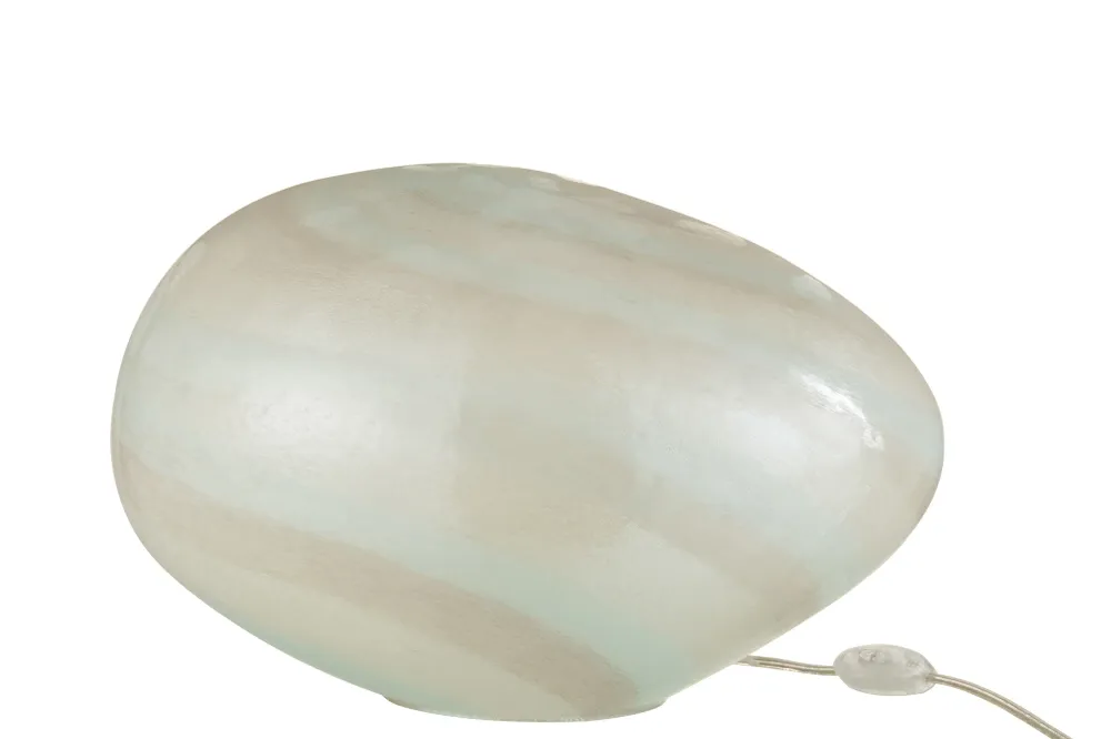 J-Line lamp Parel Ovaal - glas - wit