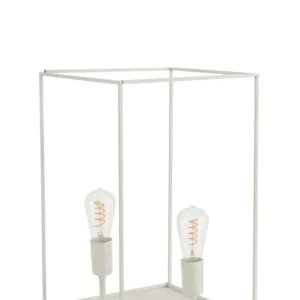 J-Line lamp Rechthoekige Frame - metaal - wit - large