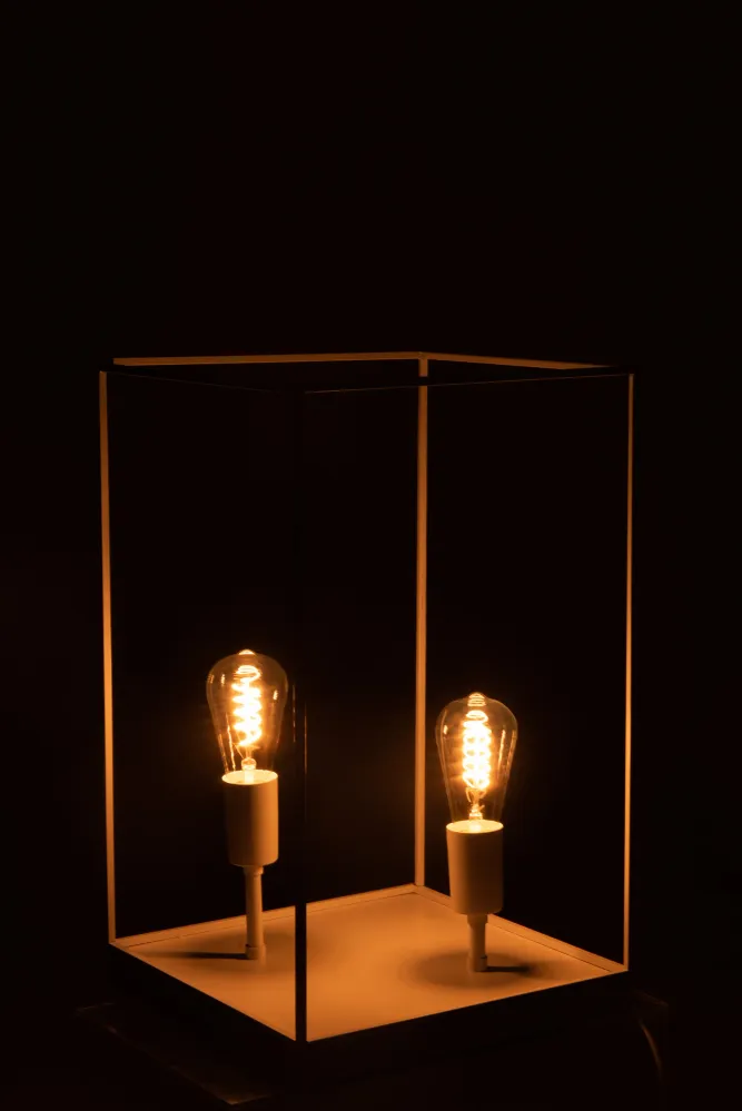 J-Line lamp Rechthoekige Frame - metaal - wit - large