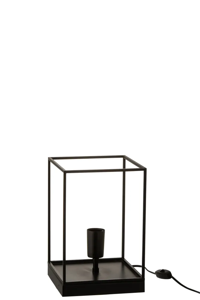 J-Line lamp Rechthoekige Frame - metaal - zwart - small