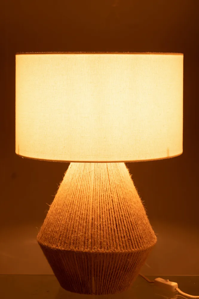 J-Line lamp String - jute - naturel